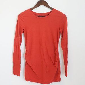 GAP Red Maternity Long Sleeve Tee XS